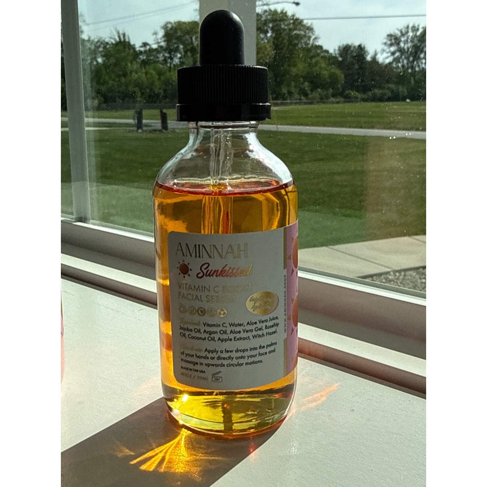 Aminnah You Glow Girl Collagen & Sunkissed Vitamin C Facial Serum Set 4oz 2pk - Picture 2 of 4